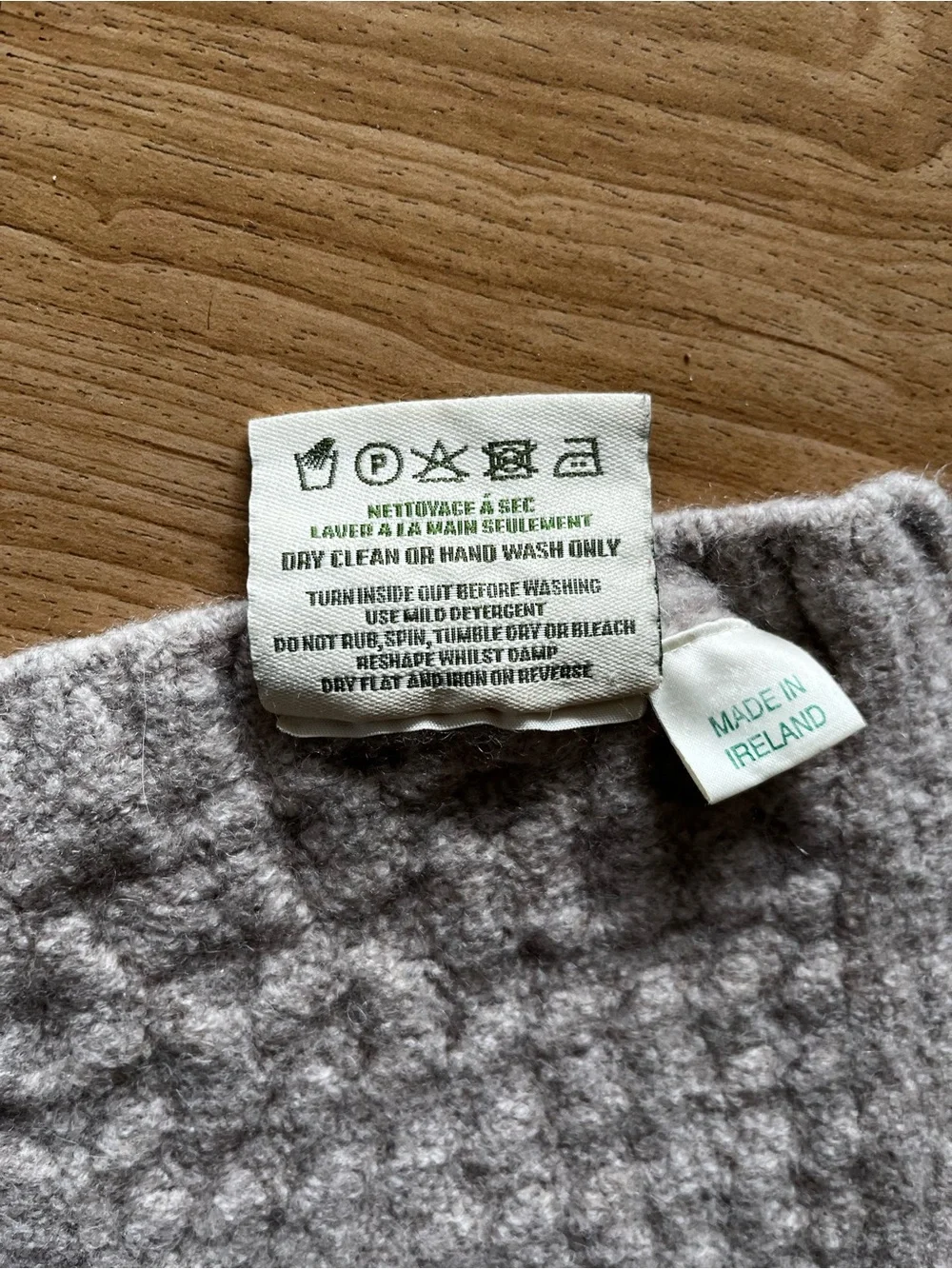 Fisherman gorpcore Wool Irish throw Cozy Cable Knit Throw Blanket - Light Gray